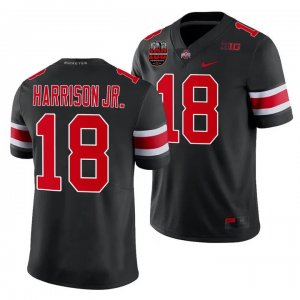 NCAA Ohio State Buckeyes Youth #18 Marvin Harrison Jr. Black 2023 Football College Jersey VIA0442VS